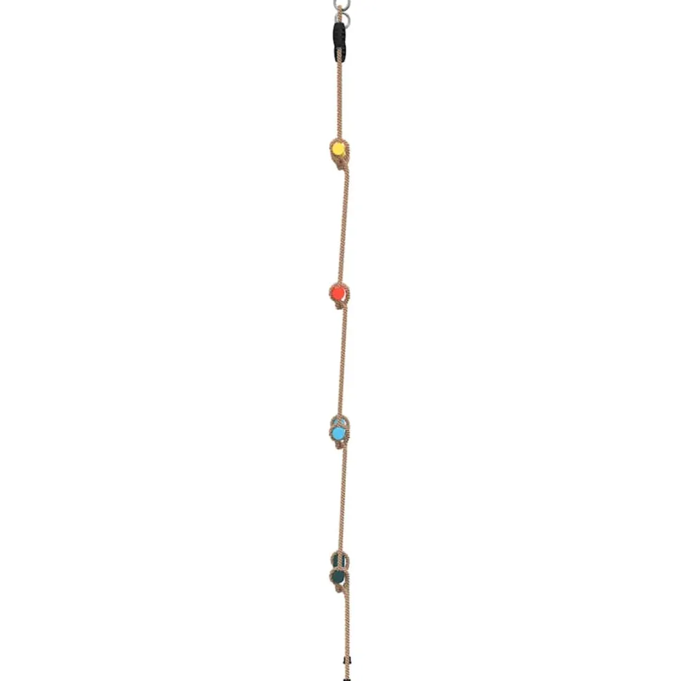 vidaXL Touwladder voor kinderen met 4 sporten meerkleurig