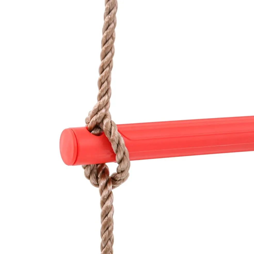 vidaXL Touwladder voor kinderen met 4 sporten meerkleurig