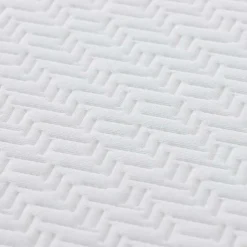 vidaXL Traagschuimmatras Medium 80 x 160 cm Wit en Grijs
