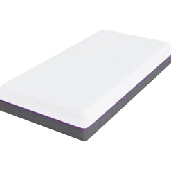 vidaXL Traagschuimmatras Medium 80 x 160 cm Wit en Grijs