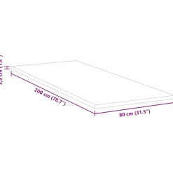 vidaXL Traagschuimmatras topper 80 x 200 cm Thick Stof-100% polyester