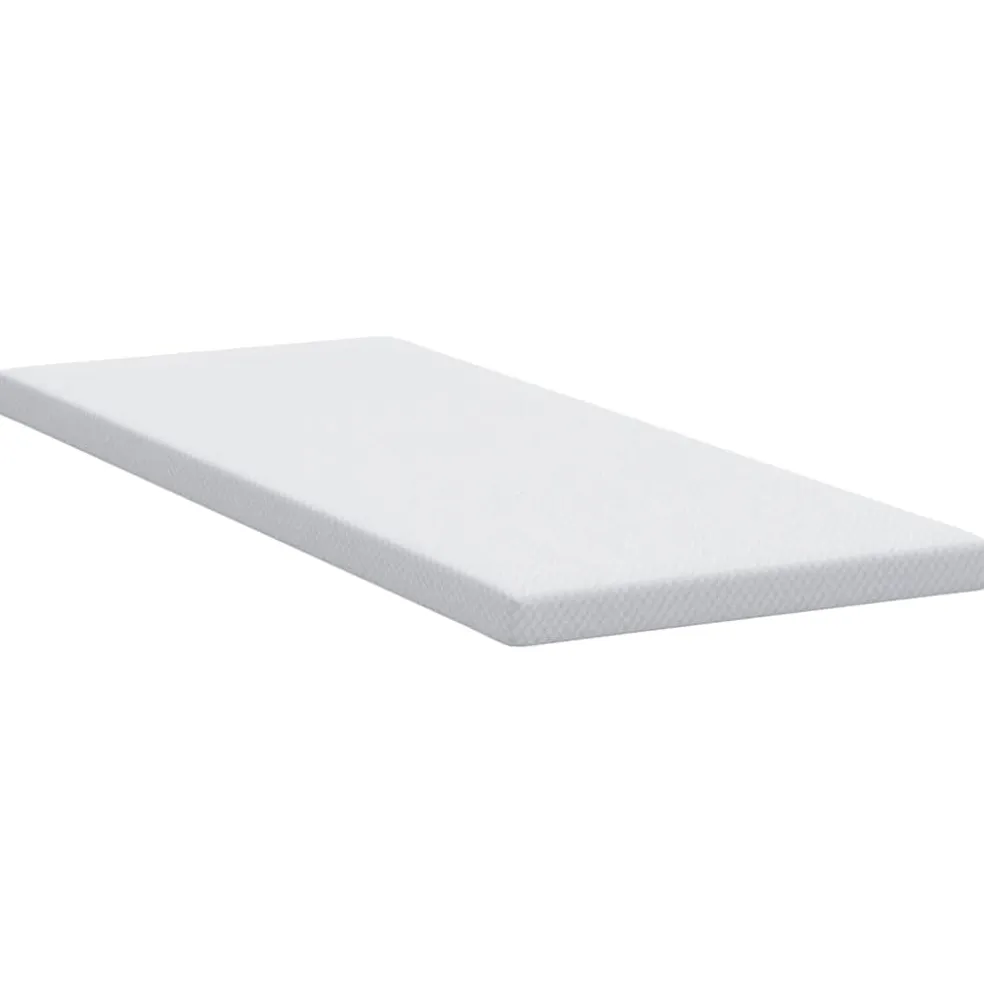 vidaXL Traagschuimmatras topper 80 x 200 cm Thick Stof-100% polyester