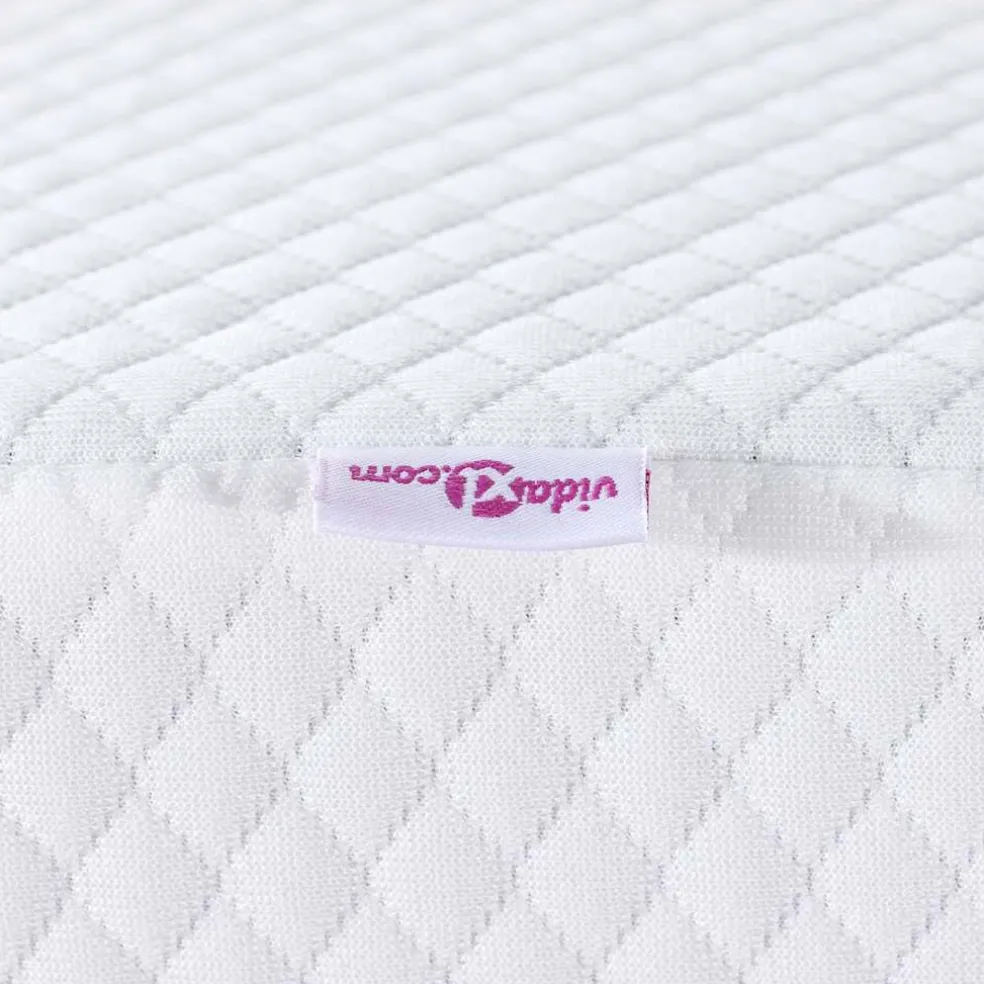 vidaXL Traagschuimmatras topper 80 x 200 cm Thick Stof-100% polyester