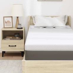 vidaXL Traagschuimmatras topper 80 x 200 cm Thick Stof-100% polyester