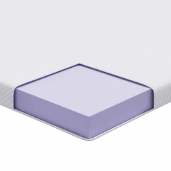vidaXL Traagschuimmatras topper 80 x 200 cm Thick Stof-100% polyester