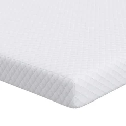 vidaXL Traagschuimmatras topper 80 x 200 cm Thick Stof-100% polyester