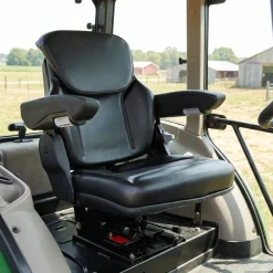 vidaXL Tractorstoel met ophangingsysteem Zwart 60 x 58 x 72 cm