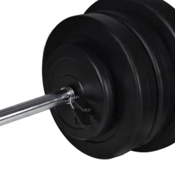 vidaXL Trainingsbank met halterset 60,5 kg
