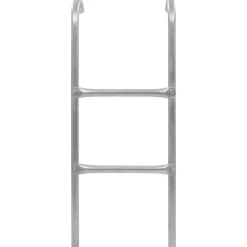 vidaXL Trampolineladder met 2 sporten 72 cm staal zilverkleurig