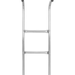 vidaXL Trampolineladder met 2 sporten 72 cm staal zilverkleurig