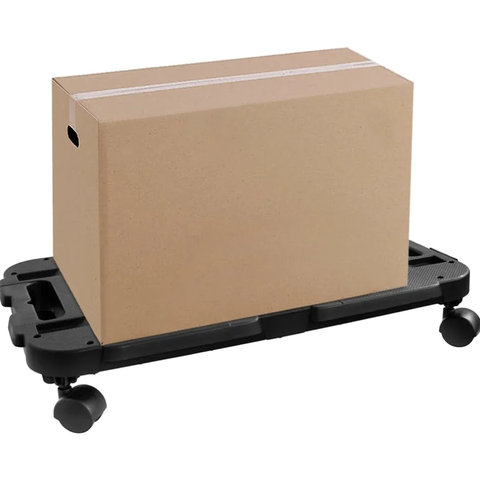 vidaXL Transporttrolley 200 kg polypropeen zwart