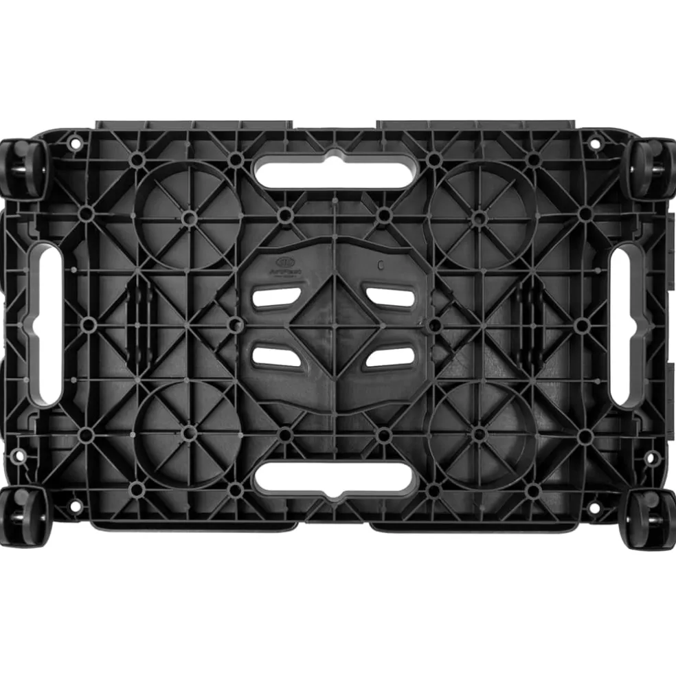 vidaXL Transporttrolley 200 kg polypropeen zwart