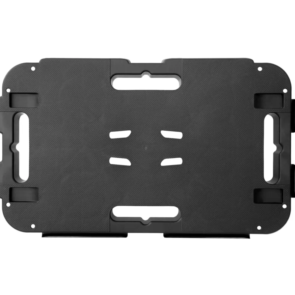 vidaXL Transporttrolley 200 kg polypropeen zwart