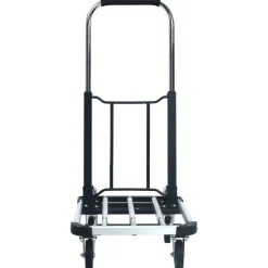 vidaXL Transportwagen inklapbaar 150 kg aluminium zilverkleurig