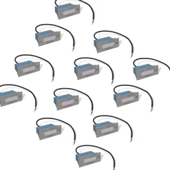 vidaXL Trapinbouwspots 12 st LED 44x111x56 mm