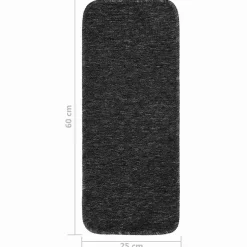 vidaXL Trapmatten 15 st anti-slip rechthoekig 60x25 cm antracietkleur