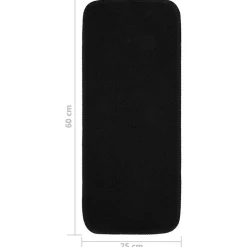 vidaXL Trapmatten 15 st anti-slip rechthoekig 60x25 cm zwart