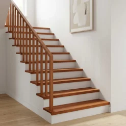 vidaXL Trapmatten 2 st Bruin 70 x 25 x 2 cm Massief beukenhout