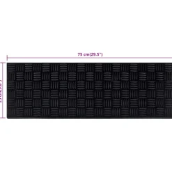 vidaXL Trapmatten 10 st 25x75 cm rubber
