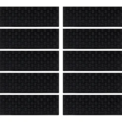 vidaXL Trapmatten 10 st 25x75 cm rubber