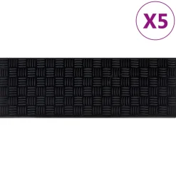 vidaXL Trapmatten 5 st 25x75 cm rubber