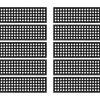 vidaXL Trapmatten 10 st 25x75 cm rubber
