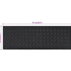 vidaXL Trapmatten 10 st 25x75 cm rubber