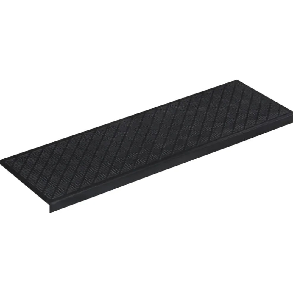 vidaXL Trapmatten 10 st 25x75 cm rubber