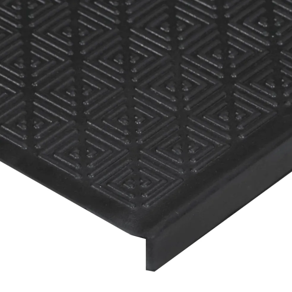 vidaXL Trapmatten 10 st 25x75 cm rubber
