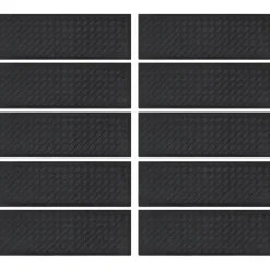 vidaXL Trapmatten 10 st 25x75 cm rubber