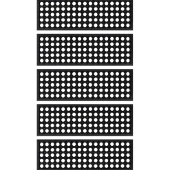 vidaXL Trapmatten 5 st 25x75 cm rubber