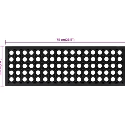 vidaXL Trapmatten 5 st 25x75 cm rubber