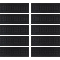 vidaXL Trapmatten 10 st 25x75 cm rubber