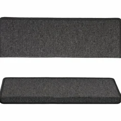 vidaXL Trapmatten 15 st 65x21x4 cm Antraciet Rechthoekige Rand