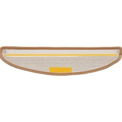 vidaXL Trapmatten 15 st 56x17x3 cm beige halfrond