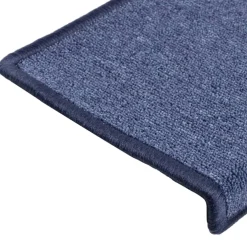 vidaXL Trapmatten 15 st 65x21x4 cm Blauw Rechthoekige Rand