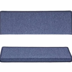 vidaXL Trapmatten 15 st 65x21x4 cm Blauw Rechthoekige Rand