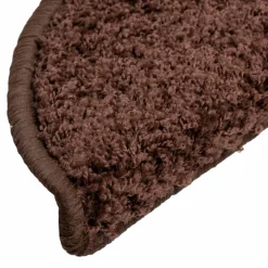 vidaXL Trapmatten 15 st 56x17x3 cm Bruin Halfrond