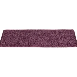 vidaXL Trapmatten 15 st 65x21x4 cm Donkerpaars Rechthoekige Rand