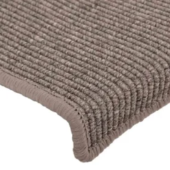 vidaXL Trapmatten 15 st 65x21x4 cm Donkerbeige Rechthoekige Rand