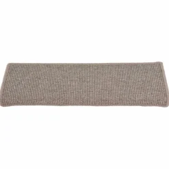 vidaXL Trapmatten 15 st 65x21x4 cm Donkerbeige Rechthoekige Rand