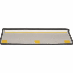 vidaXL Trapmatten 15 st 65x21x4 cm Donkergrijs Rechthoekige Rand