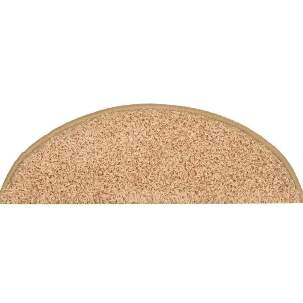 vidaXL Trapmatten 15 st 56x17x3 cm Goud Halfrond