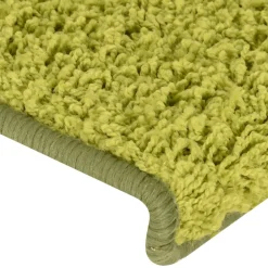 vidaXL Trapmatten 15 st 65x21x4 cm Groen Rechthoekige Rand