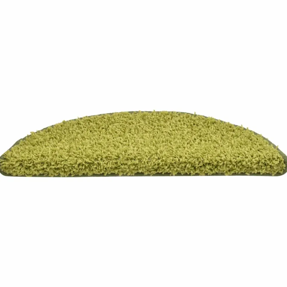 vidaXL Trapmatten 15 st 56x17x3 cm Groen Halfrond