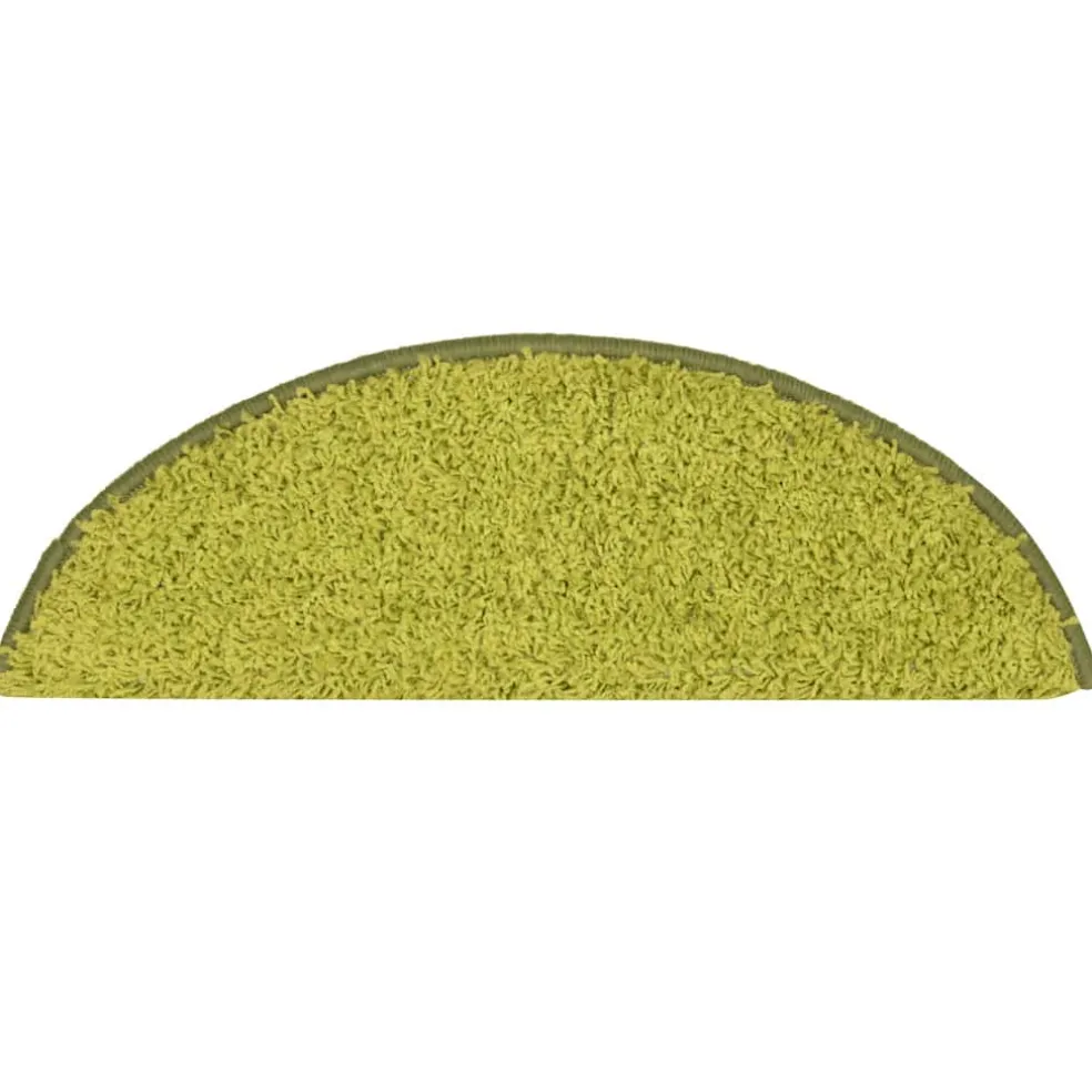 vidaXL Trapmatten 15 st 56x17x3 cm Groen Halfrond