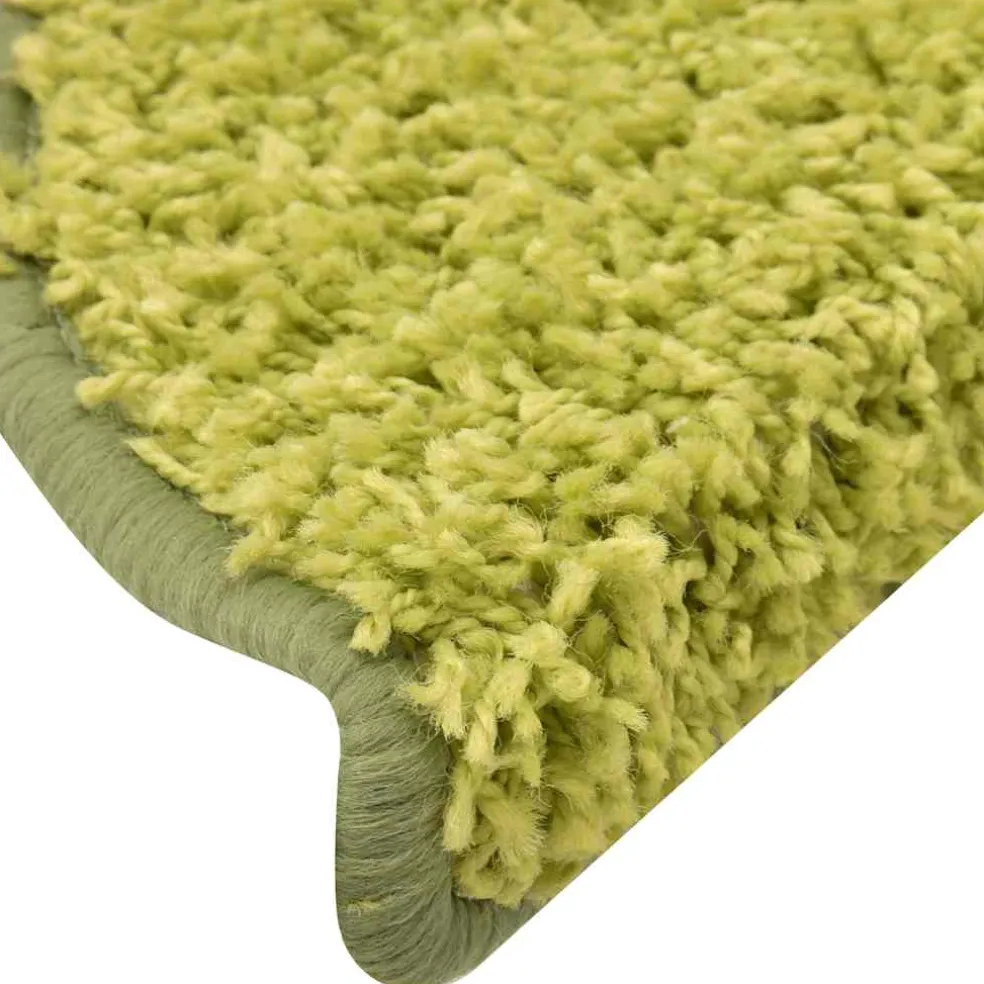 vidaXL Trapmatten 15 st 56x17x3 cm Groen Halfrond