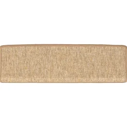 vidaXL Trapmatten 15 st 65x21x4 cm lichtbruin met rechthoekige rand