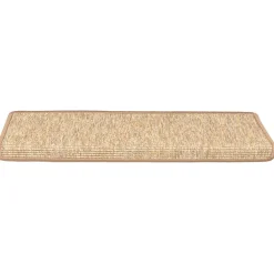 vidaXL Trapmatten 15 st 65x21x4 cm lichtbruin met rechthoekige rand