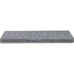 vidaXL Trapmatten 15 st 65x21x4 cm lichtgrijs met rechthoekige rand